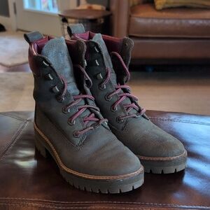 Timberland Women's Courmayeur Valley 6" Boot Olive Nubuck 7